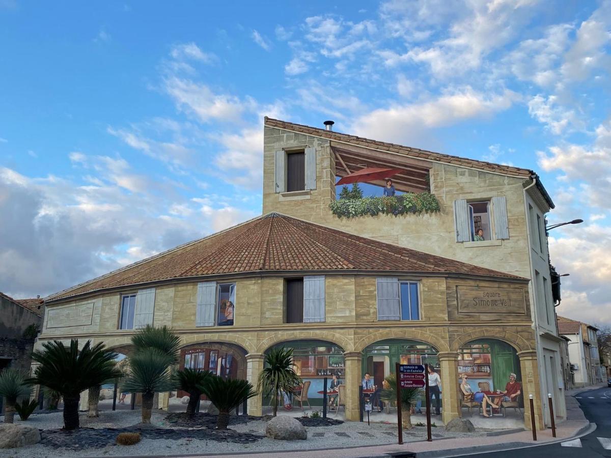 L'Esplanade, Appartement En Centre-Ville Au Calme Puisserguier Bagian luar foto