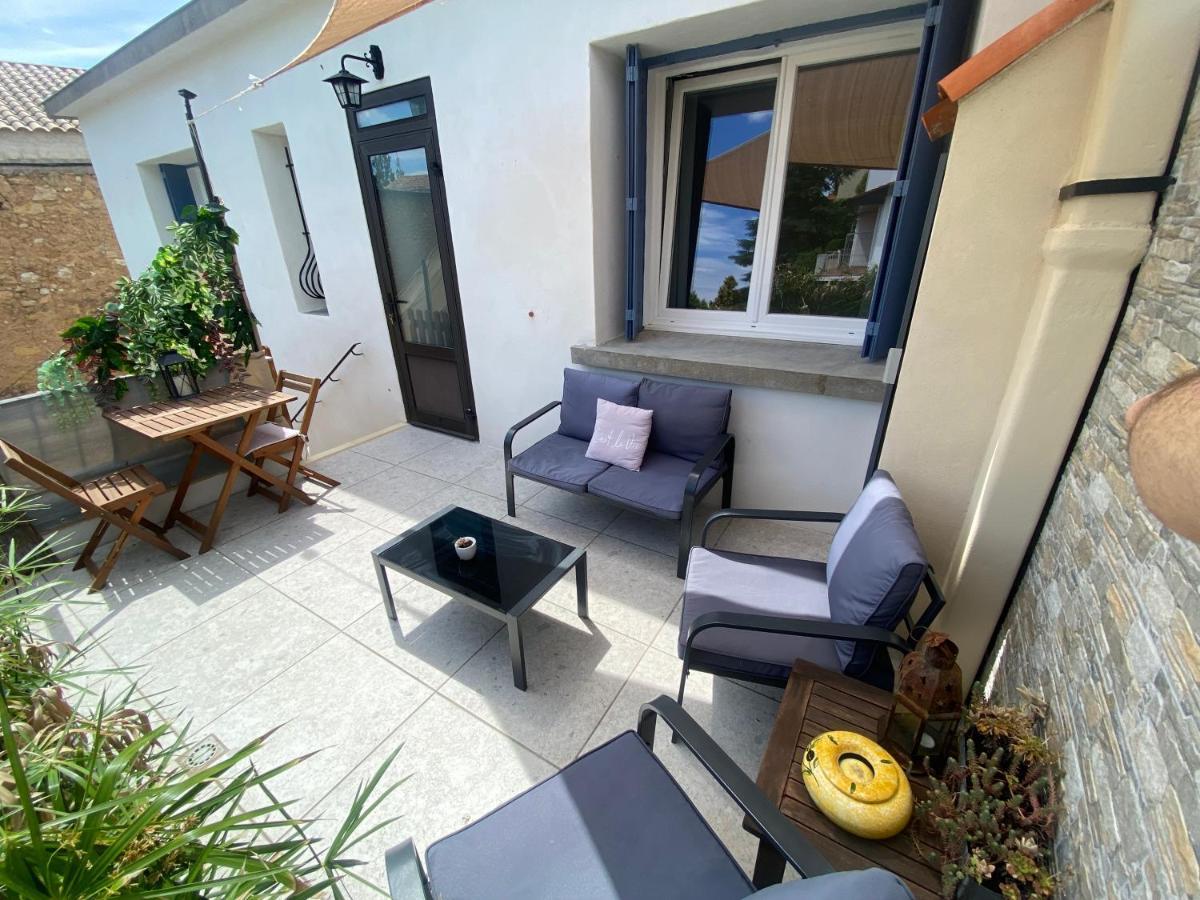 L'Esplanade, Appartement En Centre-Ville Au Calme Puisserguier Bagian luar foto